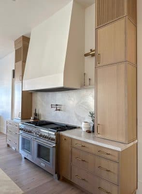 Aged Cedar Rift Cut Oak Kitchen