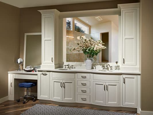 Luxury Vanity With Frosty White Paint