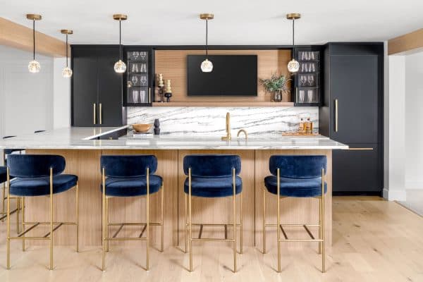 Matte Black Modern Bar