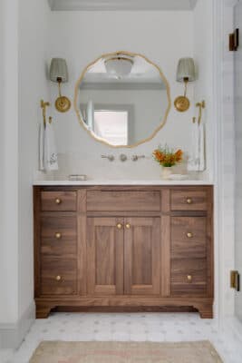 Natural Walnut Inset Vanity