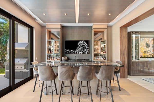 Refined Custom Home Bar