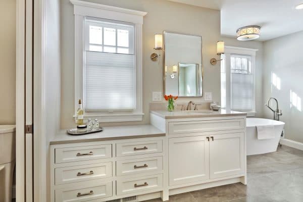 Traditional Inset White Master Bath