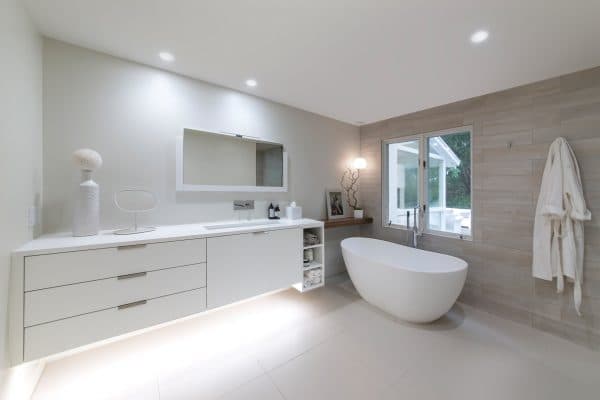 White Floating Vanity